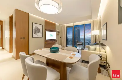 Living / Dining Room image for: Apartment - 2 Bedrooms - 3 Bathrooms for rent in The Address Residences Dubai Opera Tower 2 - The Address Residences Dubai Opera - Downtown Dubai - Dubai, Image 1