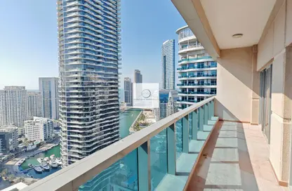 شقة - 2 غرف نوم - 3 حمامات للايجار في برج الزمرد - دبي مارينا - دبي