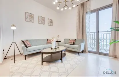 Living Room image for: Apartment - 2 Bedrooms - 2 Bathrooms for rent in Hayat Boulevard - Town Square - Dubai, Image 1