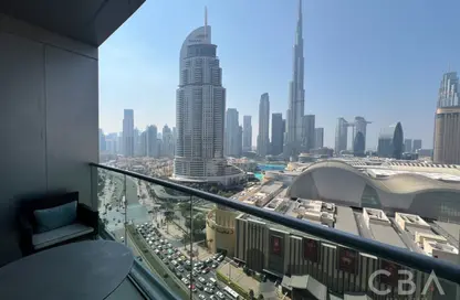 Hotel  and  Hotel Apartment - 1 Bedroom - 2 Bathrooms for rent in The Address Residence Fountain Views 2 - The Address Residence Fountain Views - Downtown Dubai - Dubai