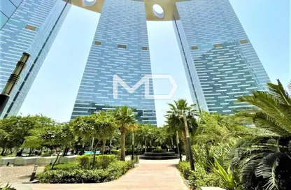 Apartment - 2 Bedrooms - 3 Bathrooms for rent in The Gate Tower 1 - Shams Abu Dhabi - Al Reem Island - Abu Dhabi