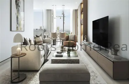 Living Room image for: Apartment - 1 Bedroom - 2 Bathrooms for sale in 360 Riverside Crescent - Sobha Hartland II - Mohammed Bin Rashid City - Dubai, Image 1
