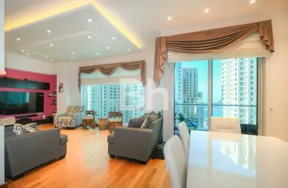 Apartment - 2 Bedrooms - 3 Bathrooms for rent in Delphine Tower - Marina Promenade - Dubai Marina - Dubai