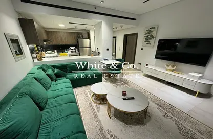 Living Room image for: Apartment - 1 Bedroom - 2 Bathrooms for sale in Marwa Heights - Jumeirah Village Circle - Dubai, Image 1