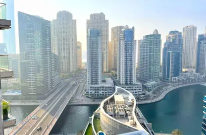 Apartment - 3 Bedrooms - 4 Bathrooms for rent in The Waves Tower A - The Waves - Dubai Marina - Dubai