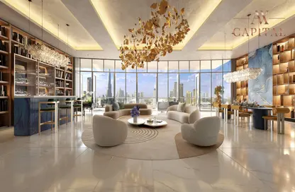 Living / Dining Room image for: Apartment - 3 Bedrooms - 4 Bathrooms for sale in Imperial Avenue - Downtown Dubai - Dubai, Image 1