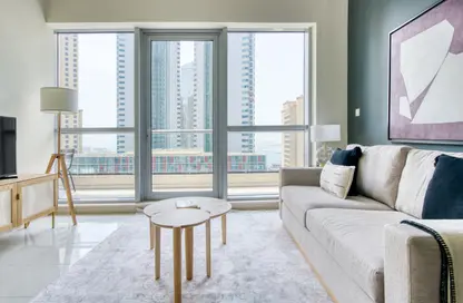 Apartment - 1 Bedroom - 2 Bathrooms for rent in Central Tower - Bay Central - Dubai Marina - Dubai