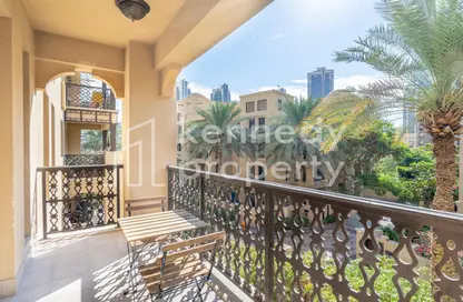 Balcony image for: Apartment - 1 Bedroom - 2 Bathrooms for rent in Reehan 3 - Reehan - Old Town - Dubai, Image 1