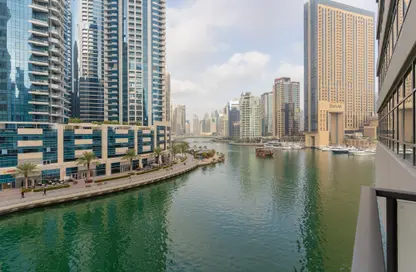 Water View image for: Apartment - 2 Bedrooms - 2 Bathrooms for rent in Marina Quays North - Marina Quays - Dubai Marina - Dubai, Image 1