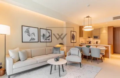 Living / Dining Room image for: Apartment - 2 Bedrooms - 2 Bathrooms for sale in The Address Residences Dubai Opera Tower 2 - The Address Residences Dubai Opera - Downtown Dubai - Dubai, Image 1