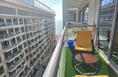 Balcony image for: Apartment - 1 Bathroom for rent in Pacific Bora Bora - Pacific - Al Marjan Island - Ras Al Khaimah, Image 1