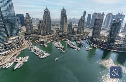 Water View image for: Apartment - 3 Bedrooms - 4 Bathrooms for rent in Iris Blue - Dubai Marina - Dubai, Image 1
