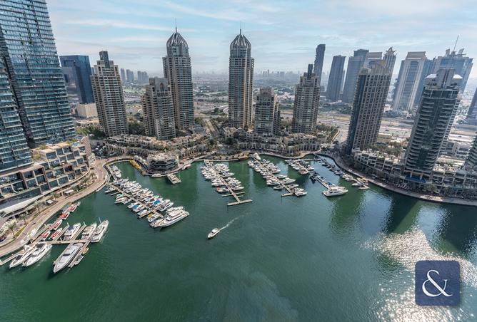 Apartment - 3 Bedrooms - 4 Bathrooms for rent in Iris Blue - Dubai Marina - Dubai