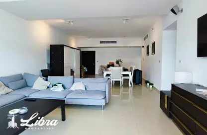 Living / Dining Room image for: Apartment - 2 Bedrooms - 3 Bathrooms for rent in DEC Tower 2 - DEC Towers - Dubai Marina - Dubai, Image 1