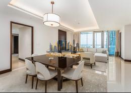 صورةغرفة المعيشة / غرفة الطعام لـ: شقة - 2 غرف نوم - 3 حمامات للكراء في 1 فندق العنوان-سكاي فيو - أبراج العنوان سكاي فيو - دبي وسط المدينة - دبي, صورة 1