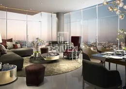 Living Room image for: Apartment - 3 Bedrooms - 3 Bathrooms for sale in Aykon City Tower A - Aykon City - Business Bay - Dubai, Image 1
