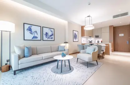 Living / Dining Room image for: Apartment - 2 Bedrooms - 2 Bathrooms for rent in The Address Residences Dubai Opera Tower 1 - The Address Residences Dubai Opera - Downtown Dubai - Dubai, Image 1