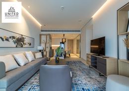 Living Room image for: Apartment - 2 bedrooms - 2 bathrooms for rent in Jumeirah Gate Tower 2 - The Address Jumeirah Resort and Spa - Jumeirah Beach Residence - Dubai, Image 1
