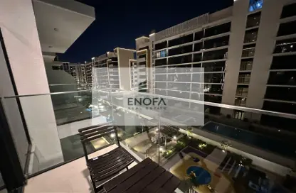 Balcony image for: Apartment - 1 Bathroom for rent in AZIZI Riviera 28 - Meydan One - Meydan - Dubai, Image 1