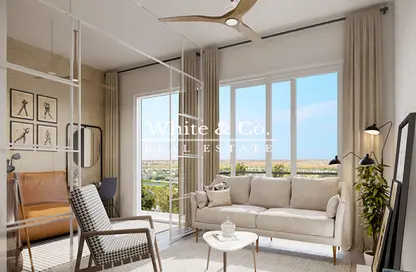 Living Room image for: Apartment - 1 Bedroom - 1 Bathroom for sale in Golfville - Dubai Hills Estate - Dubai, Image 1