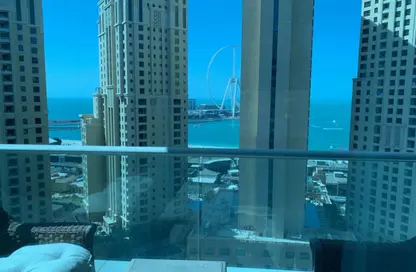 شقة - غرفة نوم - 2 حمامات للايجار في برج أورورا - مارينا بروموناد - دبي مارينا - دبي