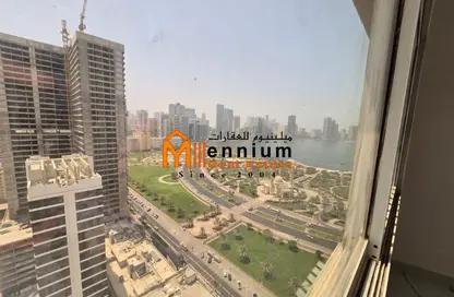 شقة - 3 غرف نوم - 3 حمامات للايجار في برج المروة 1 - أبراج المروة - كورنيش البحيرة - الشارقة