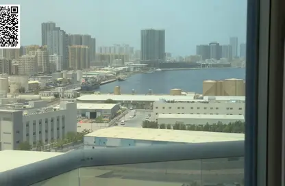 شقة - غرفة نوم - 2 حمامات للايجار في برج البوابة 1 - مشيرف - عجمان