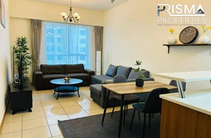 شقة - غرفة نوم - 2 حمامات للايجار في برج سولافا - دبي مارينا - دبي