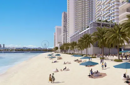 Apartment - 2 Bedrooms - 2 Bathrooms for sale in Beachgate by Address - EMAAR Beachfront - Dubai Harbour - Dubai