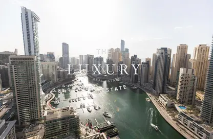 Apartment - 3 Bedrooms - 4 Bathrooms for rent in Silverene Tower A - Silverene - Dubai Marina - Dubai
