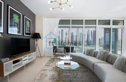 Living Room image for: Apartment - 3 Bedrooms - 4 Bathrooms for rent in Sunrise Bay - EMAAR Beachfront - Dubai Harbour - Dubai, Image 1