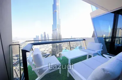 صورة لـ شرفة شقة - 3 غرف نوم - 3 حمامات للايجار في برج فيستا - برج فيستا - دبي وسط المدينة - دبي ، صورة رقم 1