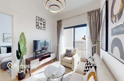 Living Room image for: Apartment - 2 Bedrooms - 2 Bathrooms for rent in The Nook 1 - The Nook - Wasl Gate - Dubai, Image 1