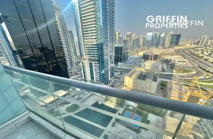 شقة - غرفة نوم - 2 حمامات للايجار في برج كونكورد - (JLT) مجمع H - أبراج بحيرة الجميرا - دبي