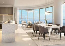 Living / Dining Room image for: Apartment - 1 bedroom - 1 bathroom for sale in Grand Bleu Tower - EMAAR Beachfront - Dubai Harbour - Dubai, Image 1
