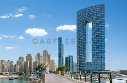 Outdoor Building image for: Apartment - 1 Bedroom - 2 Bathrooms for rent in Jumeirah Gate Tower 2 - The Address Jumeirah Resort and Spa - Jumeirah Beach Residence - Dubai, Image 1