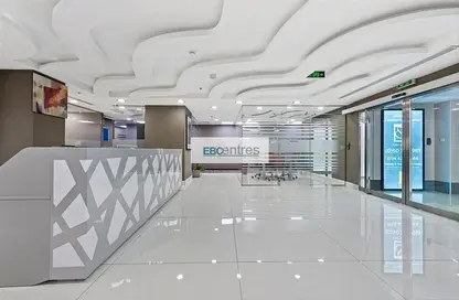Office Space - Studio - 4 Bathrooms for rent in Clover Bay Tower - Business Bay - Dubai