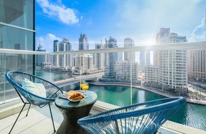 Pool image for: Apartment - 2 Bedrooms - 2 Bathrooms for rent in Continental Tower - Dubai Marina - Dubai, Image 1
