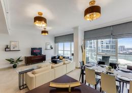 Living / Dining Room image for: Apartment - 4 bedrooms - 4 bathrooms for rent in Dorra Bay - Dubai Marina - Dubai, Image 1