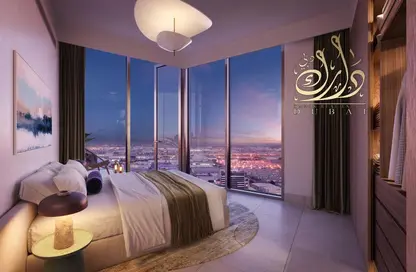 Room / Bedroom image for: Apartment - 3 Bedrooms - 5 Bathrooms for sale in Eleve by Deyaar - Jebel Ali - Dubai, Image 1
