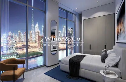 Room / Bedroom image for: Apartment - 2 Bedrooms - 3 Bathrooms for sale in Peninsula Three - Peninsula - Business Bay - Dubai, Image 1