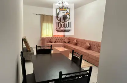 Living / Dining Room image for: Apartment - 1 Bedroom - 1 Bathroom for rent in Sheikh Jaber Al Sabah Street - Al Naimiya - Al Nuaimiya - Ajman, Image 1