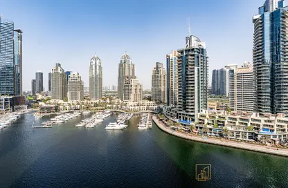 شقة - 3 غرف نوم - 4 حمامات للايجار في برج المارينا - دبي مارينا - دبي
