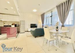 Living / Dining Room image for: Apartment - 1 bedroom - 2 bathrooms for rent in Capital Centre - Abu Dhabi, Image 1