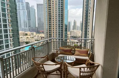 Balcony image for: Apartment - 2 Bedrooms - 3 Bathrooms for rent in Boulevard Central Tower 2 - Boulevard Central Towers - Downtown Dubai - Dubai, Image 1