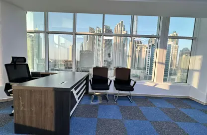 Business Centre - Studio - 1 Bathroom for rent in Clover Bay Tower - Business Bay - Dubai