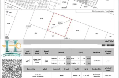 Land - Studio for sale in Al Jurf Industrial 3 - Al Jurf Industrial - Ajman