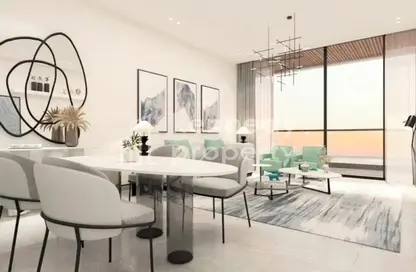 Living / Dining Room image for: Apartment - 2 Bedrooms - 3 Bathrooms for sale in Sea La Vie - Yas Bay - Yas Island - Abu Dhabi, Image 1