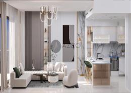 صورةغرفة المعيشة لـ: شقة - 2 غرف نوم - 3 حمامات للبيع في بن غاطي كريست - قرية الجميرا سركل - دبي, صورة 1