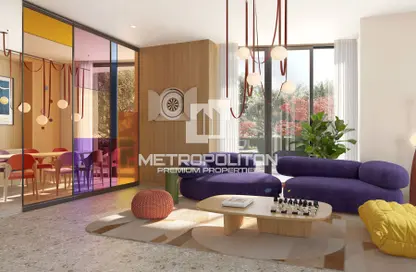 Living Room image for: Apartment - 1 Bedroom - 1 Bathroom for sale in Design Quarter Tower C - Design Quarter - Dubai Design District - Dubai, Image 1